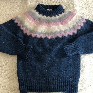 DANSPIN handknit in Denmark yolk blue sweater/M?